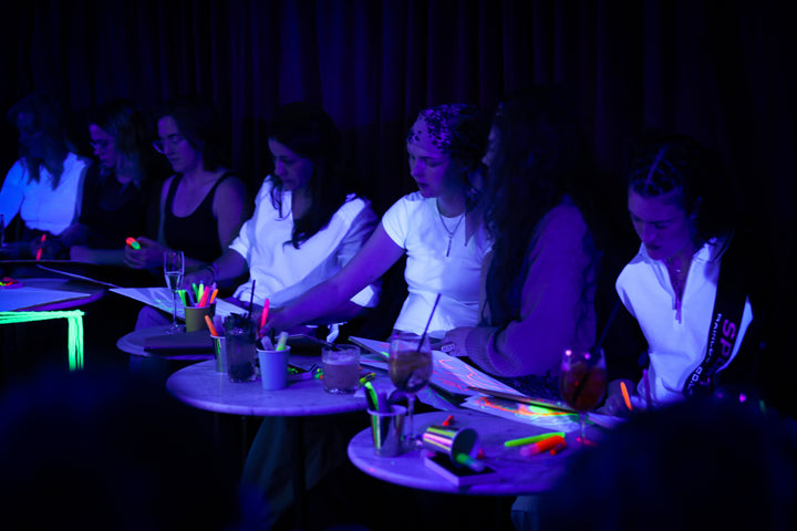 Naked Neon Life Drawing