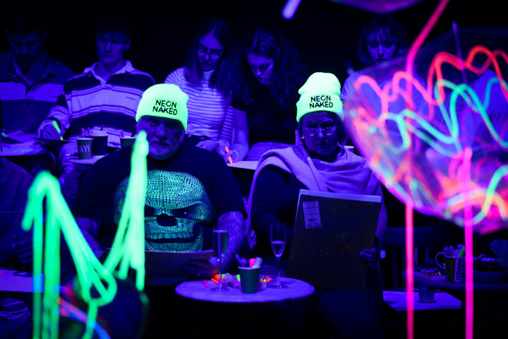 Naked Neon Life Drawing