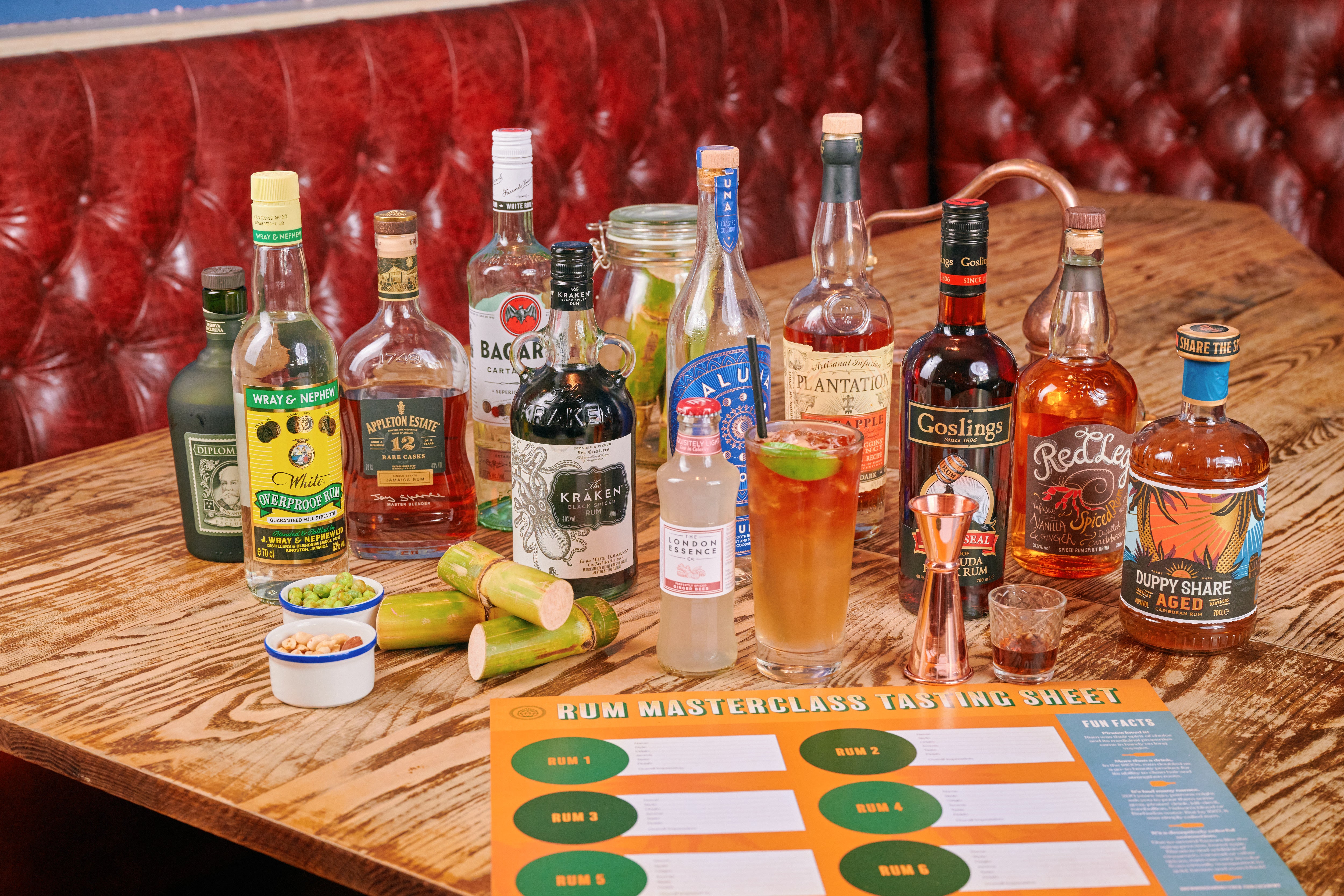 London Rum Tasting Masterclass with Meal for Two – Guesswhatidid