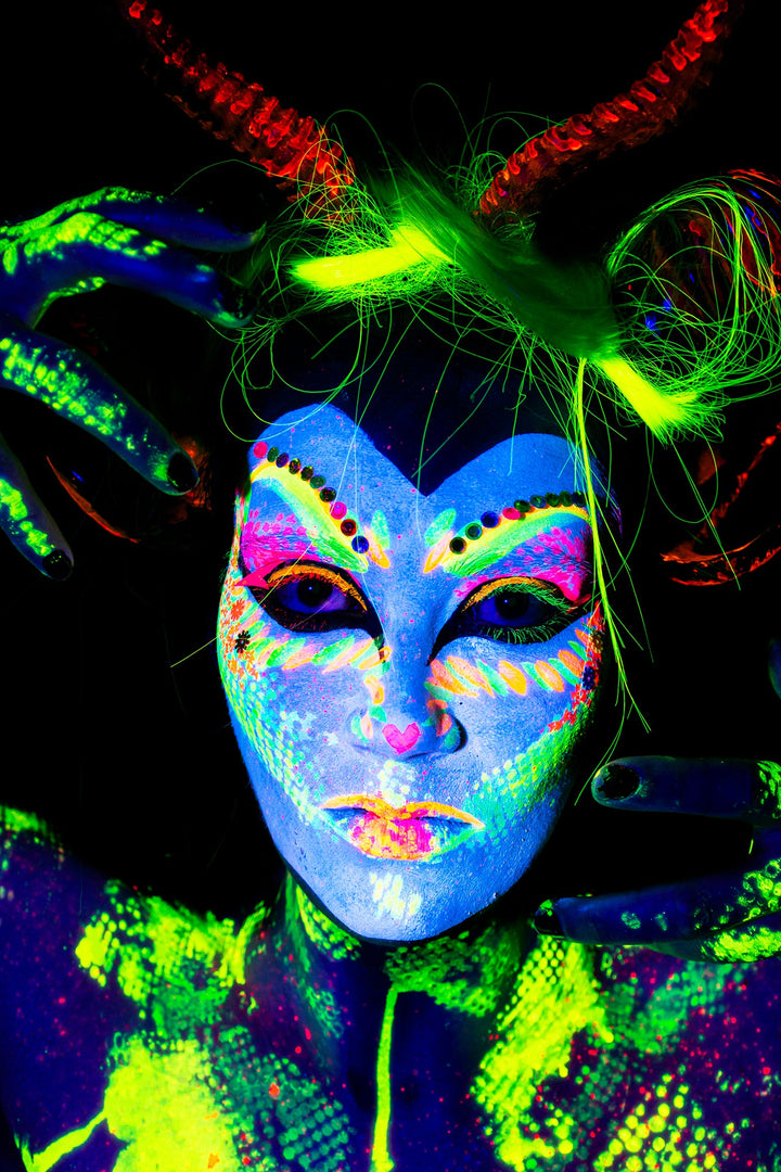 Naked Neon Life Drawing