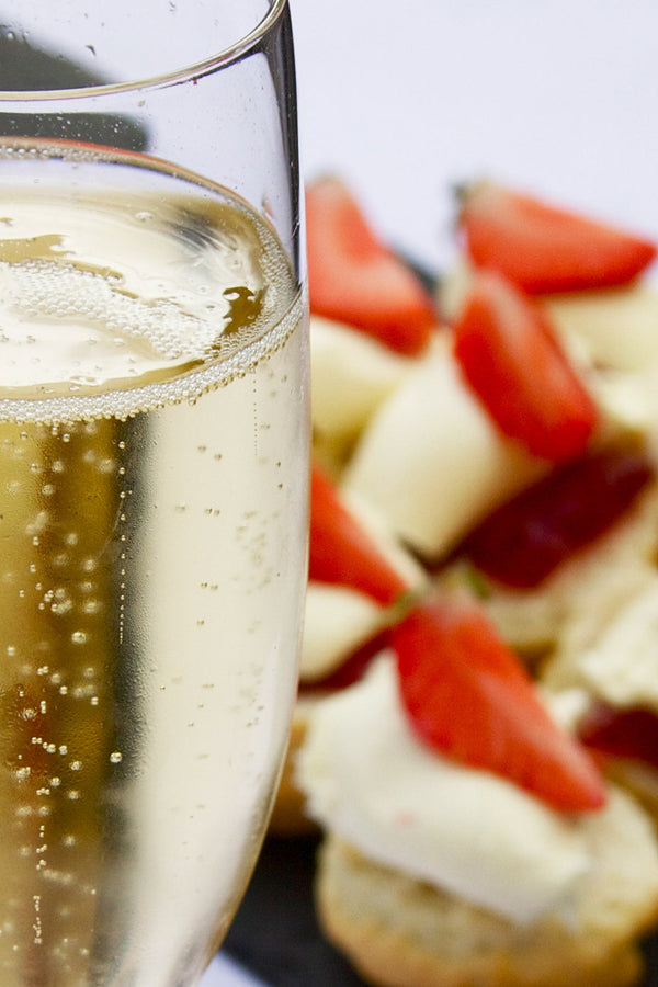 Vegan Afternoon Tea with a Glass of Fizz
